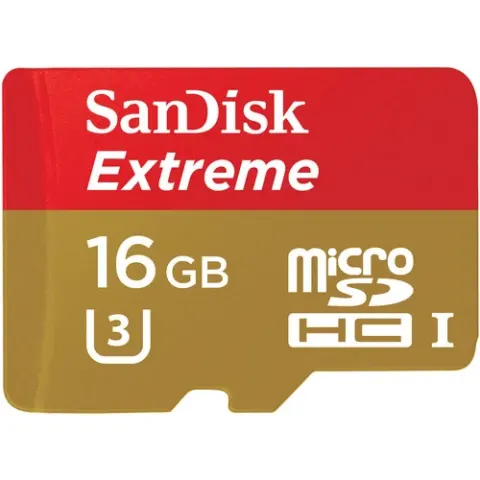 כרטיס זיכרון 16GB Extreme microSDHC U3/Class 10 סנדיסק