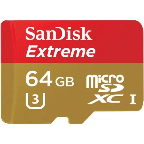 כרטיס זיכרון 64GB Extreme microSDXC U3/Class 10 סנדיסק