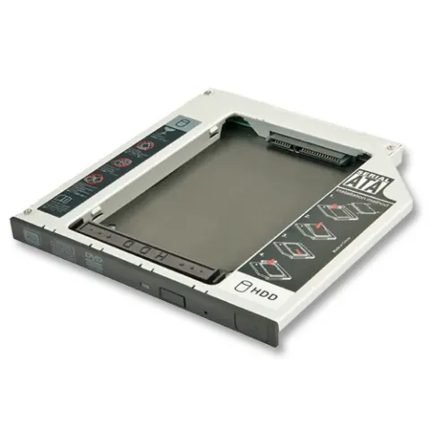 מתאם לדיסק קשיח 2.5 אינץ' 12.7mm במקום הצורב DVD