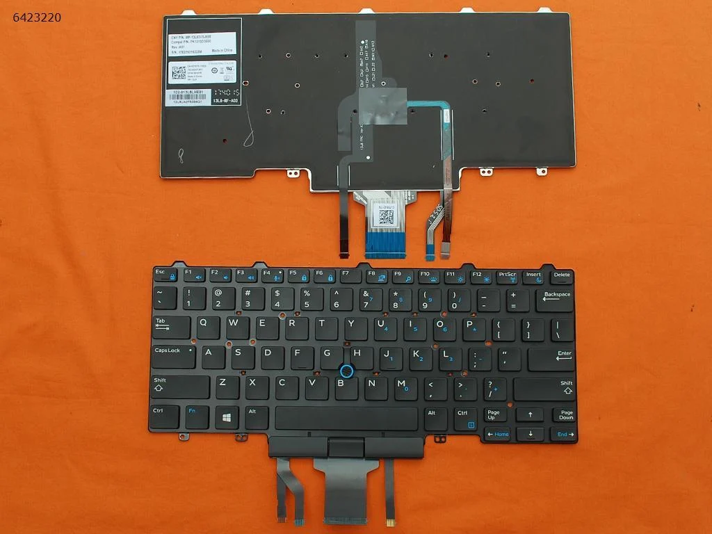 מקלדת למחשב נייד DELL E5450 E5470 E7480 E7450 עם תאורה דל