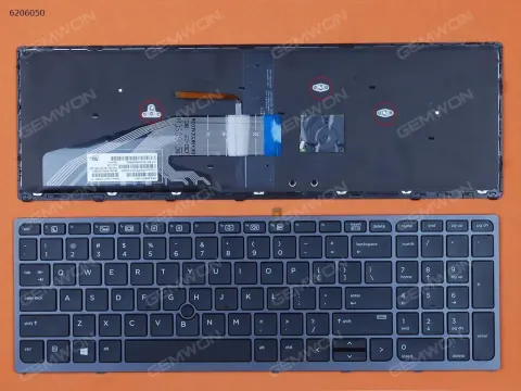 מקלדת למחשב נייד HP Zbook 15 g3 17 g3 Backlit אייג' פי