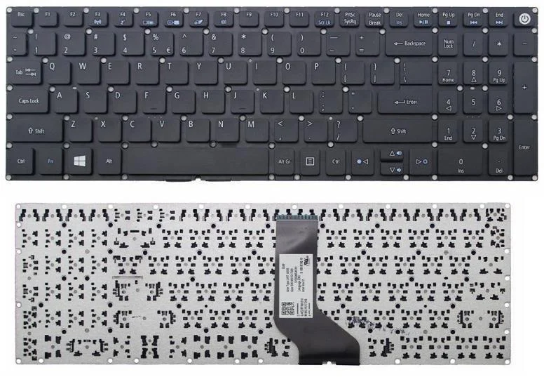 מקלדת למחשב נייד ACER Acer Aspire E5-575G 573TG 574TG 574T 772 522 522G ES1-523 Keyboard אייסר