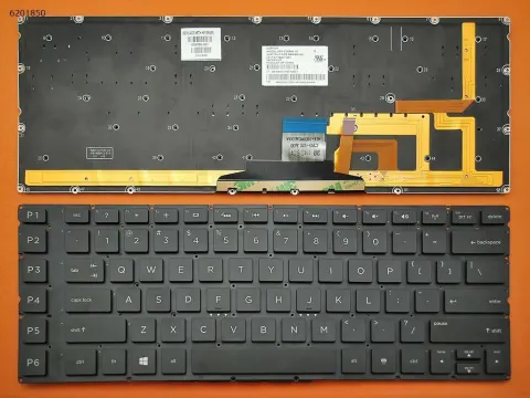 מקלדת למחשב נייד Hp Omen 15-5000 Black עם תאורה