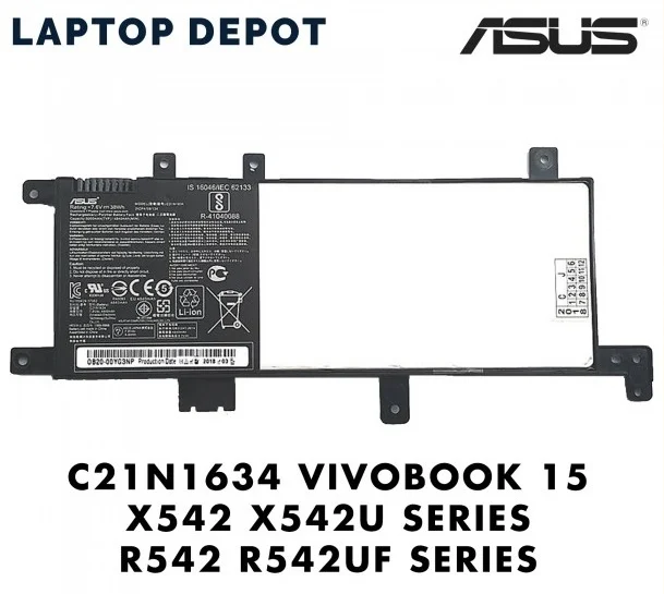 סוללה מקורית למחשב נייד אסוס ASUS X542 c21n1634