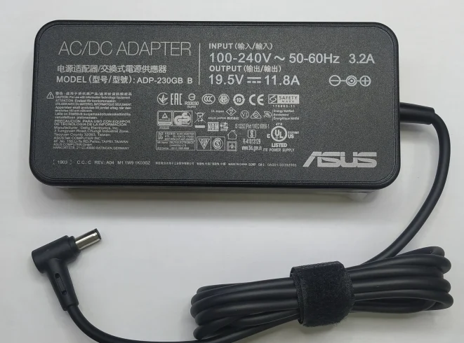 מטען מקורי למחשב נייד ASUS 19V/11.8A 230W ADP-230GB B למחשבי גיימרים אסוס
