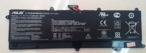 סוללה מקורית פנימית למחשב נייד ASUS X202 אסוס
