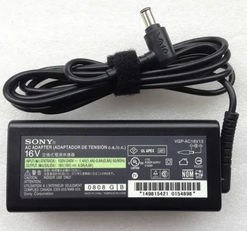 מטען מקורי למחשב נייד סוני SONY VAIO 16V 4A