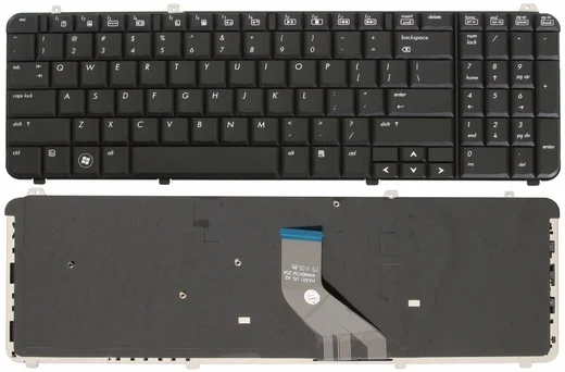 מקלדת למחשב נייד HP/COMPAQ DV6-1000 DV6-2000 אייג' פי