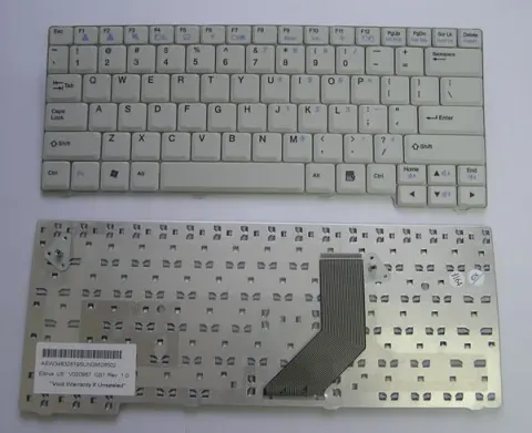 מקלדת למחשב נייד LG E200 / E300 / R200 White אל ג'י