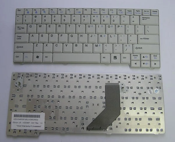 מקלדת למחשב נייד LG E200 / E300 / R200 White אל ג'י